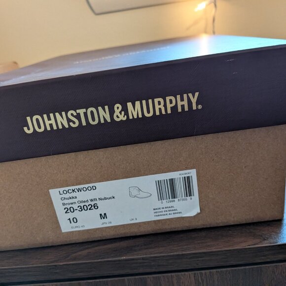 NEW - Johnson & Murphy Lockwood Chukka Boot Men's 10 water-resistant nubuck - Picture 5 of 6